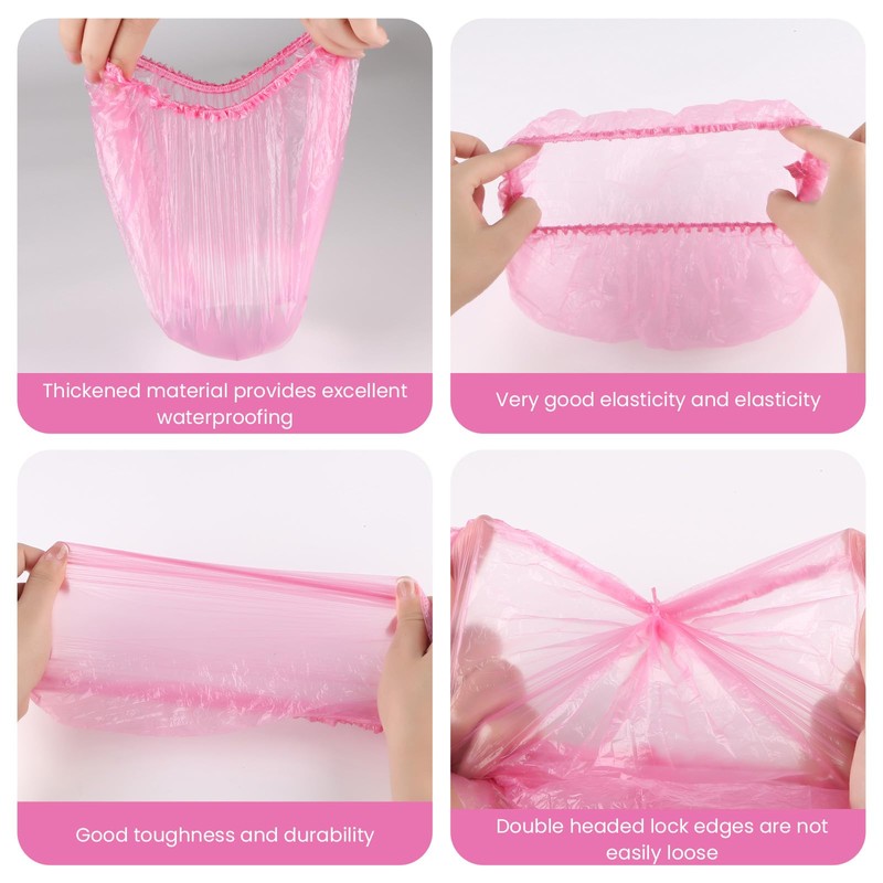 100 Pcs Disposable Shower Caps, Waterproof Shower Cap Essential For