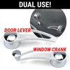 Autoloc Brushed Billet Aluminum Interior Car Door Handle Levers (Pair)