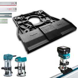 Professional Guide Rail Adapter for Makita DRT50 / RT0700C / RT0702C / RT0700 for Makita / Bosch / Festool Guide Rail Router Edge Milling Adapter