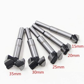 Iriisy Forstner Drill Bit for Wood, Core Drill Wood 5 Pieces Professional Forstner Drill Bits for Woodworking 15-35mm Set (15/20/25/30/35mm)