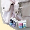 Bag decoration key ring square pouch ring character design key