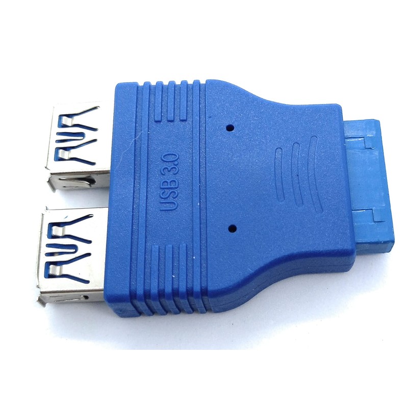 DRUT 20 pin Motherboard Header to 2 x Internal Sockets