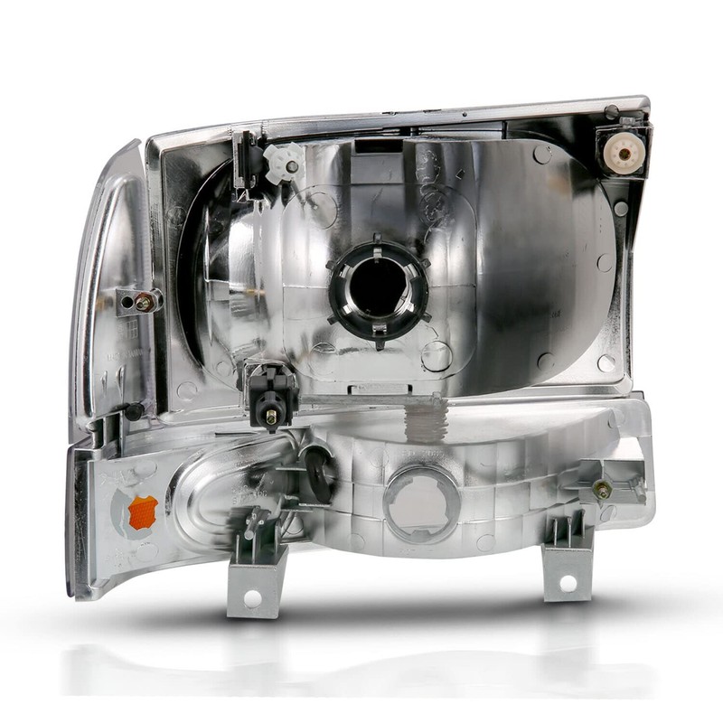 HEADLIGHTSDEPOT Headlights Compatible With Ford Excursion Super Duty Pickup 1999-2004