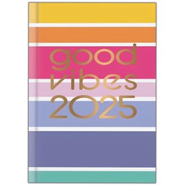 2025 Diary Pocket Size Week to View Diaries Full Year Journal Calendar Planner (Multicolor Stripes)