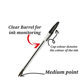 ARTH Pens Green Ink Biro Ballpoint Multipack Box Of 50 Pens