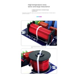RUANI Frequency Divider '3-Way Hi-Fi Speaker Filter Distributor Crossover HiFi Filter for Speaker Woofer for Stage Car KTV DIY