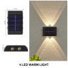 Solar Up and Down Outdoor Wall Lights for Garden Decoration