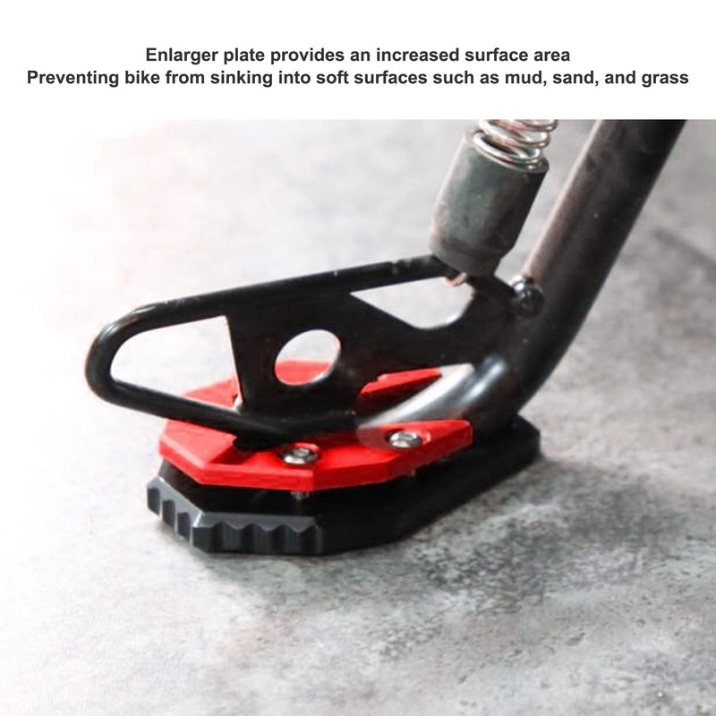 Motorcycle Kickstand Pad Enlarger Plate Anti Sinking Foot Widening Stand