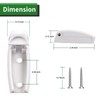 RVGUARD RV Door Holder, 5Pcs White Camper Door Holder, Keep