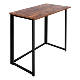 Leopard Outdoor Products Folding Computer Desk for Small Spaces, Space-Saving Home Office, Foldable Laptop Table, Writing Desk, Compact Study Reading Table (Rustic Brown)