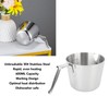 304 Stainless Steel Butter Warmer 600ML Small Saucepan Measuring Cup