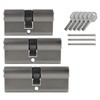3 x Door Cylinder Lock 60 mm & 70 mm