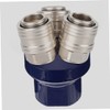 SHINEOFI 4Pcs Air Outlet Manifold Splitter Durable Air Hose Splitter