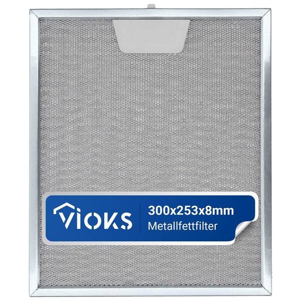 VIOKS Filter Dunstabzugshaube Metall Ersatz für AEG Elеctrolux 50248271004 Faber