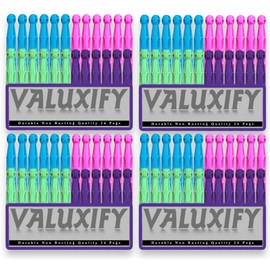 96x Plastic Dolly Pegs For Washing Line Heavy Duty Dolly Washing Pegs Plastic Clothes Pegs for Washing Line Strong Plastic Pegs