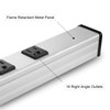 Long Heavy Duty Power Strip, 16 Outlet Large Metal Power