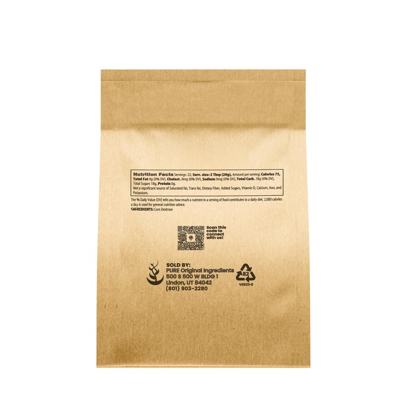 Pure Original Ingredients Dextrose (1 lb.) by Pure, Sugar Replacement