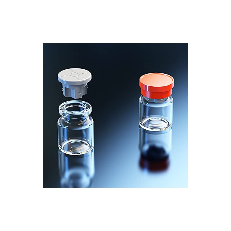 Biocomma Borosilicate Glass Standard Crimp Headspace Vial Flat Bottom Short