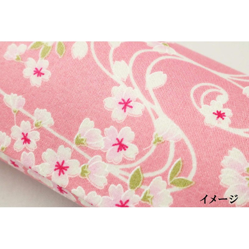 Matsumi Kogei Sakuran Glasses Case, Embossed/Pink, 6.3 x 2.4 x