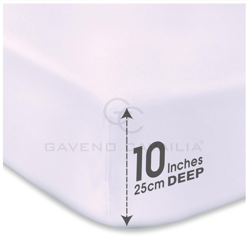 GC GAVENO CAVAILIA Percale Fitted Sheet | Ultra Soft Plain