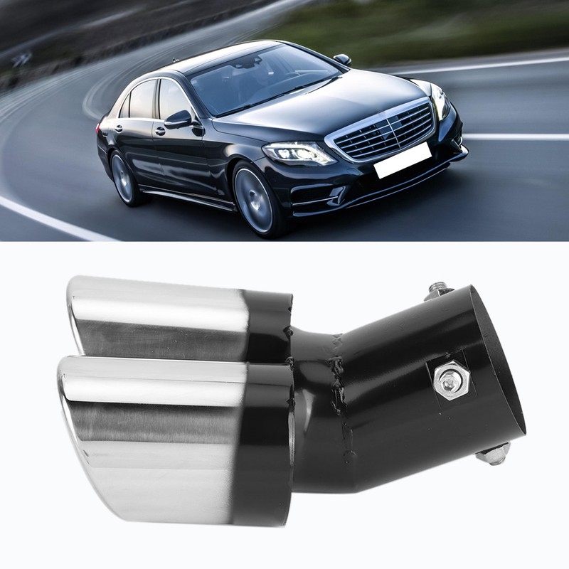 63mm / 2.5in Stainless Steel Car Dual Exhaust Tip Tail