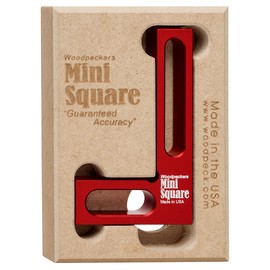 Woodpeckers Mini Square, Made in USA, Small Pocket Woodworking Square for Setup, Assembly, Checking Cutting Edge