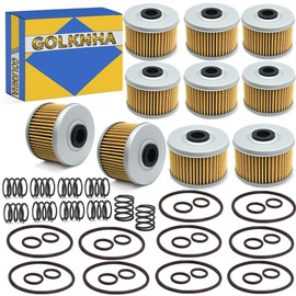 400EX Oil Filter Kit Compatible with Honda FourTrax 300 TRX300 TRX300FW TRX300EX TRX400EX TRX400FW Rancher 350 Foreman 400 450 500 520 Racher 420 Pioneer 500 520 TRX420 500 520 (Pack of 10)