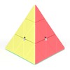 ROXENDA Pyramid Speed Cube Original Triangle Pyraminx Puzzle Cube; Super-Durable