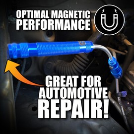LED Magnetic LED Work Light Extendable to 21 1/2" Automotive Hands Free Aluminum All