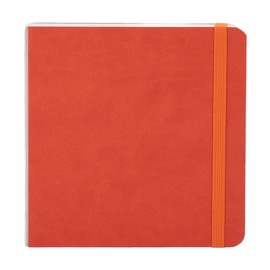 Watercolor Sketchbook 30 Sheets 300GSM Sketch Pigment Painting Paper Drawing Pad for Daily and Travel Use 15x15cm Orange