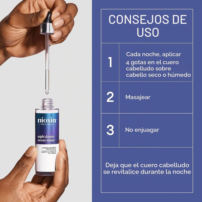Nioxin Night Density Rescue Sérum Nocturno para Densidad y Grosor