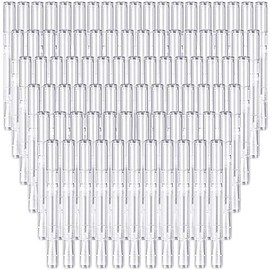 Paquete de 100 bolígrafos transparentes de 3 ml vacíos para aceite de uñas, pincel para aceite de cutícula, lápiz de aceite de labios, brillo de labios, aplicadores