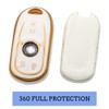 WSAuto Key Fob Cover with Metal Keychain Compatible with Buick