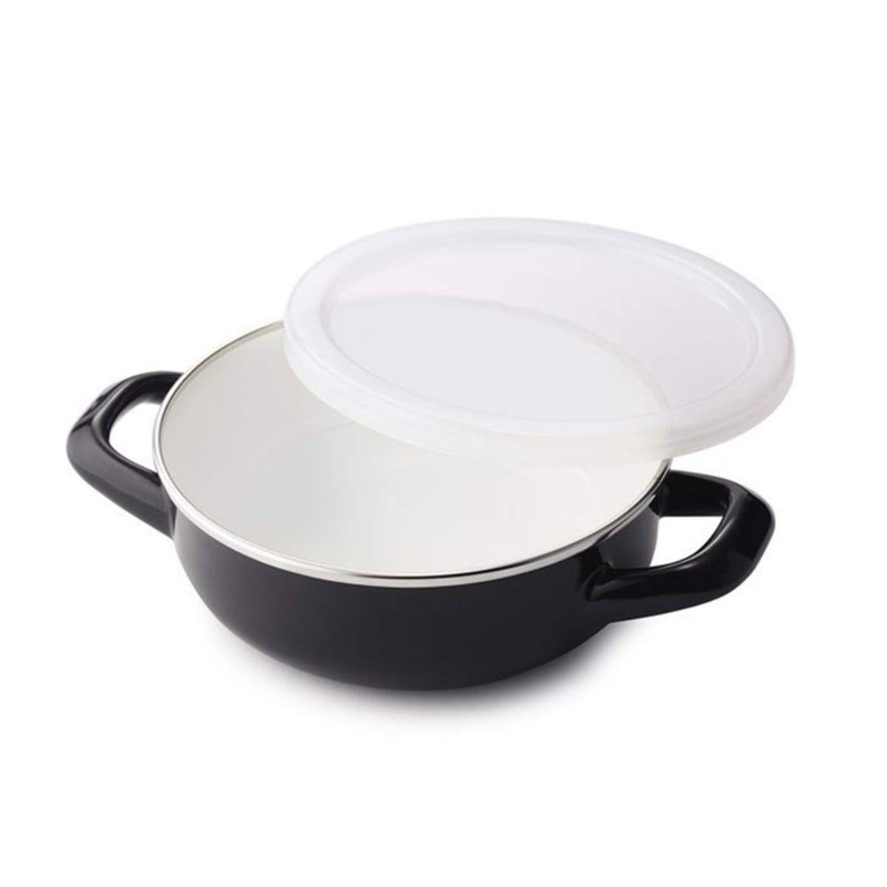 DEAN & DELUCA Casserole S Black (5.5 inches) Double Handed