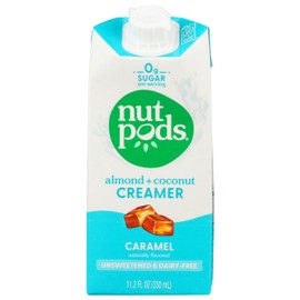 nutpods® Unsweetened Caramel Coffee Creamer, dairy-free, 11.2oz