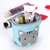 Ytuomzi Telescopic Pencil Pouch Standing Pen Holder Cute Pencil Bags