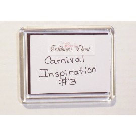 REFRIGERATOR MAGNET CARNIVAL INSPIRATION #3 CRUISE SHIP - 3.5”x 3”