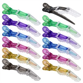 Rurumi Colorful Alligator Clips Set of 12 Dragon Clips Hair Clips Hairpin Salon Beauty Salon Clip Hairstyle