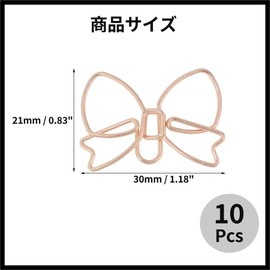 GLIDESMOOTH Paper Clips, Cute Bookmarks, Document Organizer, Invitations, Sticky Notes, Letters, Notepads, Stationery, Office Decoration, Variety of Colors, Various Styles, Office Supplies, Rose Gold