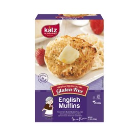 Katz Gluten Free English Muffin Variety Pack | 2 x Plain, 2 x Cinnamon Raisin | Dairy, Nut and Gluten Free | Kosher (4 Muffins per Pack)