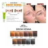 Kit Tinte Henna Cejas Hd Y Pestañas Tipo Microblading Crema
