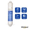 Whirlpool Inline Water Filter WHKF-IMTO, 1/4" Quick Connect Fits Refrigerator,