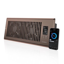 AC Infinity AIRTAP T4 Bronze, Register Booster Fan for 4” x 12” Register Holes, Improves Heating & Cooling Vents, Quiet 10-Speeds, Bluetooth App Control Data Alerts. ONLY FITS 4” x 12” Duct Openings