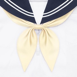 [Love Room] School Ribbon, Ribbon Tie, Uniform Ribbon, Girls, Bowtie, Sailor Uniform Decoration, Bowtie, Adjustable, Plain, Students, Uniform Accessories, Cosplay Props, yellow
