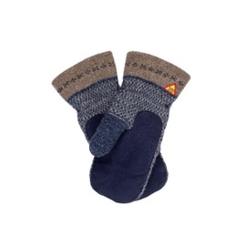 ÖJBRO VANTFABRIK Mittens 4 Layers Suede Palm 100% Merino Wool Various Models Size S-L (6-11) Knitted Gloves Warm Soft - Made in Sweden, Skaftö Marin