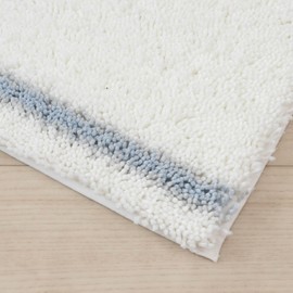 Senko 16494 SDS Tornado R Bath Mat, Approx. 19.7 x 27.6 inches (50 x 70 cm), White, Water Absorbent, Quick Drying, Antibacterial, Odor Resistant, Comfortable Feeling