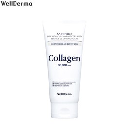 WELLDERMA Sapphire Low Molecule Collagen Perfect Cleansing Foam 150g