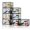 Amllas New Gray 8 Pack Shoe Boxes Stackable, Large Shoe