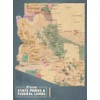 Arizona State Parks & Federal Lands 18x24 Poster (Camel &