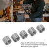 50Pcs M8 Female Thread Coupling Nut Rugged Stainless Steel Maintenance